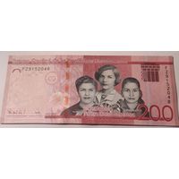 200 песо Доминиканская республика 2022 UNC