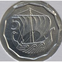 Кипр 5 милей 1982 г. В холдере