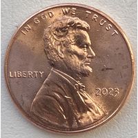 США 1 цент 2023 г.