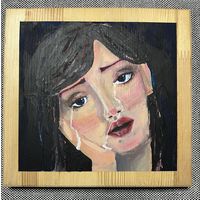 Живопись на доске "Мраком задернуты небо и даль..."