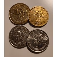 Хорватия. 4 монеты