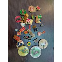 Винтажная коллекция значков спорт СССР 29 штук