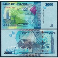 Уганда 2000 шиллингов 2021 год, UNC
