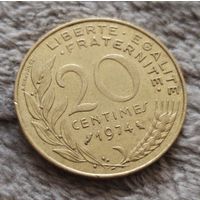 20 сантимов 1974 Франция