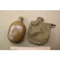 Фляга с чехлом, СССР. Распродажа коллекции вещей. С РУБЛЯ! АУКЦИОН!