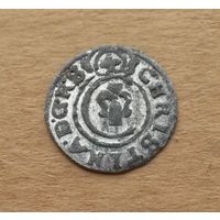 Шведская Ливония, королева Кристина Ваза (1632-1654), солид 1648 г., в блеске