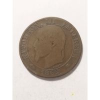 Франция 5 сантим 1862