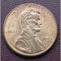 США. 1 цент. 1997 год