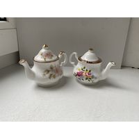 Чайнички мини, фарфор, Англия.