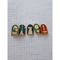 Значки Севастополь времен СССР . 5 штук. С 1 рубля .