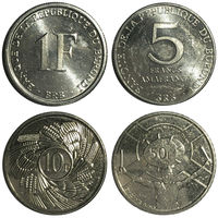 Бурунди набор монет (4 шт), 1980-2011 [UNC]