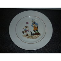Тарелка Буратино Фарфор МФЗ СССР