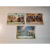 Нотгельды номиналом 50 пфениннгов , 1921 года, город Нойштеттин, Германия.