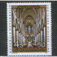 Полная серия из 1 марки 1985г. Австрия "200 лет епархии Линца" MNH