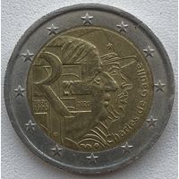 Франция 2 евро 2020 г. Шарль де Голль. 50 лет со дня