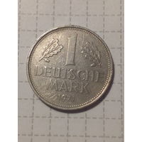 1 марка ФРГ 1971 год  J