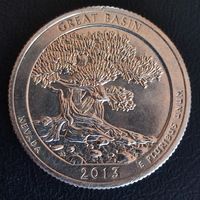 США квотер 25 центов 2013 парк Грейт-Бейсин S