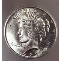 Доллар 1923 мирный в ярком штемпельном блеске