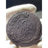 5 копеек 1765 ЕМ без МЦ.Кладовая.Состояние!