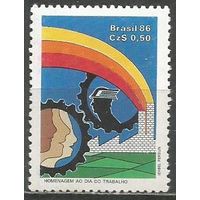 Бразилия. День труда. 1986г. Mi#2169.