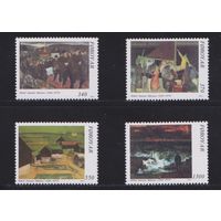 Фарерские острова ( Фареры) 1991 Мих. 223/6 Живопись MNH OG**\\Н
