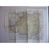 1918 г. Этнографическая карта БЕЛОРУССКОГО ПЛЕМЕНИ