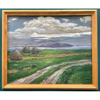 Доморад В.А "Радзіма". Картон, масло. Размер 40х50 см.