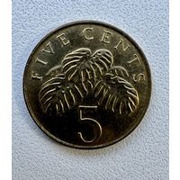 Сингапур 5 центов, 1990 года