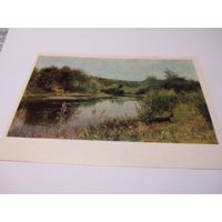 Открытка. А. Киселев. За утками.