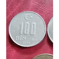 100 лир 2002 год Турция