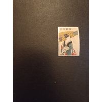 Живопись. Женщина под дождем. Япония. 1958