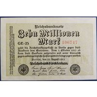 10 миллионов марок. 1923 г. аUnc. Германия.