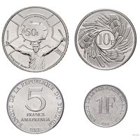 Бурунди набор 4 монеты 1980-2011 UNC