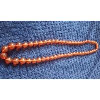 Бусы янтарь, большие, красивые, за вашу цену, Экспресс аукцион, с рубля три дня