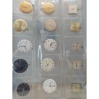 С рубля без мц. лист с часовыми механизмами 25х18см.
