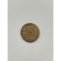 5 рентапфенигов Германия. Буква А.