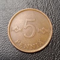 Финляндия 5 пенни 1965