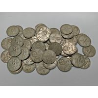 1 рубль 1965 г. Победа над фашистской германией. Одним лотом 50 шт. С рубля