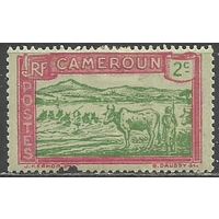 Камерун(Французский). Стадо переходит реку. 1925г. Mi#70.
