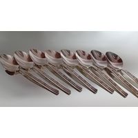 Ложки. Мельхиор. Посеребрение. 8 ложек