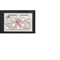 Франция-1972,(Мих.1781) , ** , Спорт,   Зимняя ОИ-1972(одиночка)