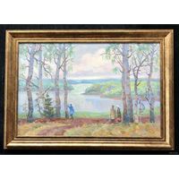 Назаренко П.Н "Весна. Нарочь", Х/М. р.40/60 см.