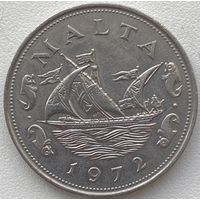 Мальта 10 центов 1972 г. Парусник