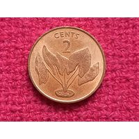 Кирибати 2 цента 1992 г.