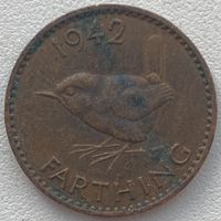 Великобритания 1 фартинг 1942 г.