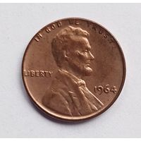 США 1 цент 1964 г.