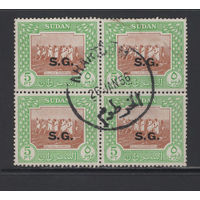 Судан 1951 Сельское хозяйство Квартблок SG#134 Used