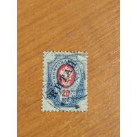 1904 Россия Русская почта в Китае Мих 9 гашение Шанхай вертикальное верже (2-3)