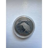 1 рубль РБ 2008 года. Липичанская пуща. Зимородок.
