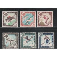 Монако-1960,(Мих.629-634)  ,  **  , Спорт,  ОИ-1960(полная серия)